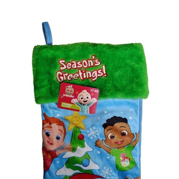 Ruz Cocomelon 18 inch Embroidered Plush Christmas Stocking - Picture 3 of 5